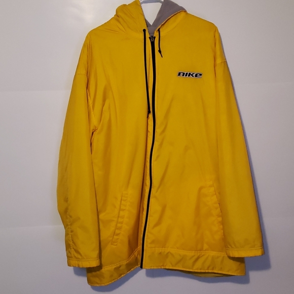 nike yellow parka